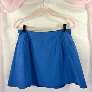 Sincerely Jules Blue Active Skort, Built-In Shorts with pockets size Lg